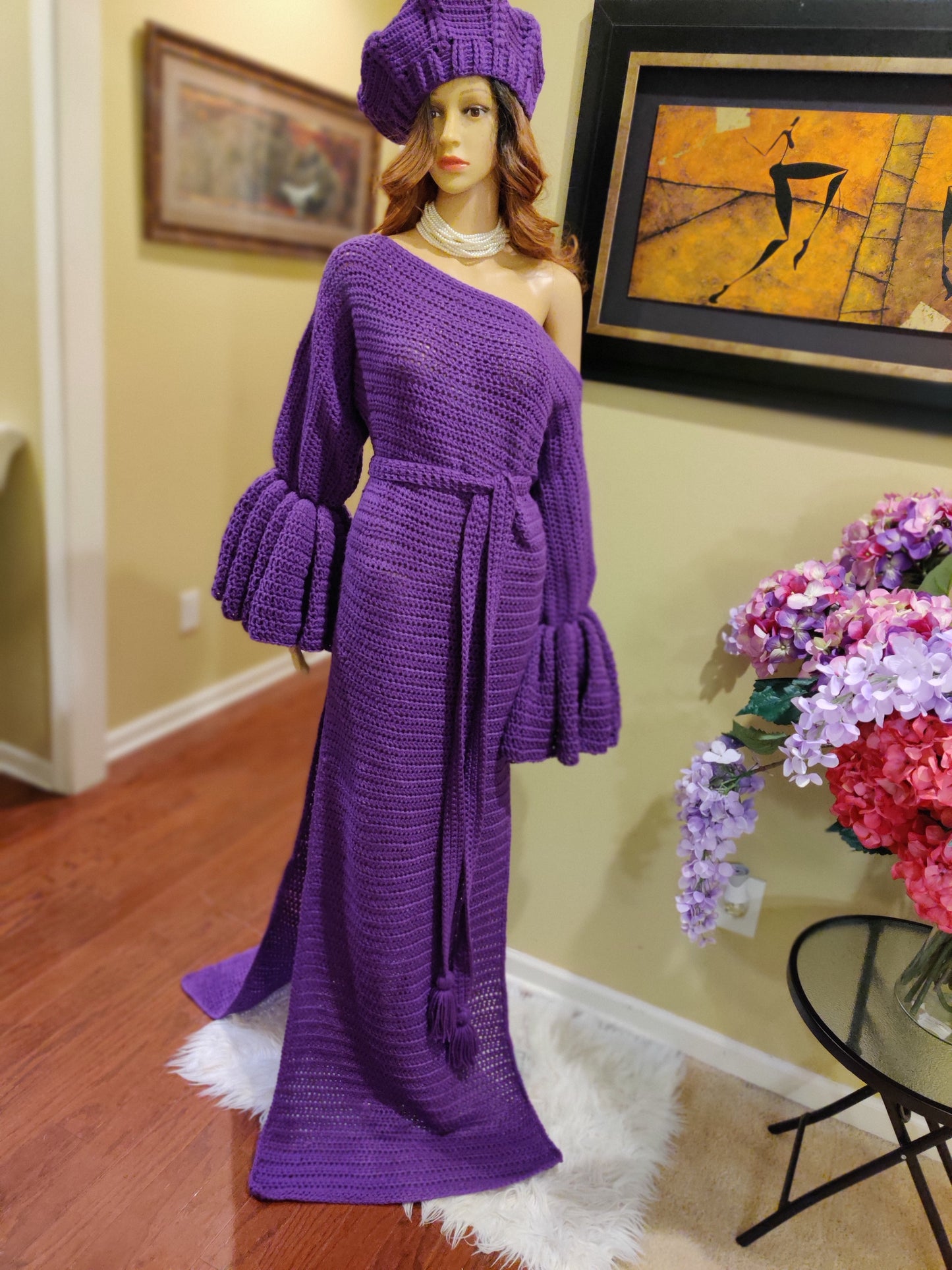 Persian Split Dress & Beret