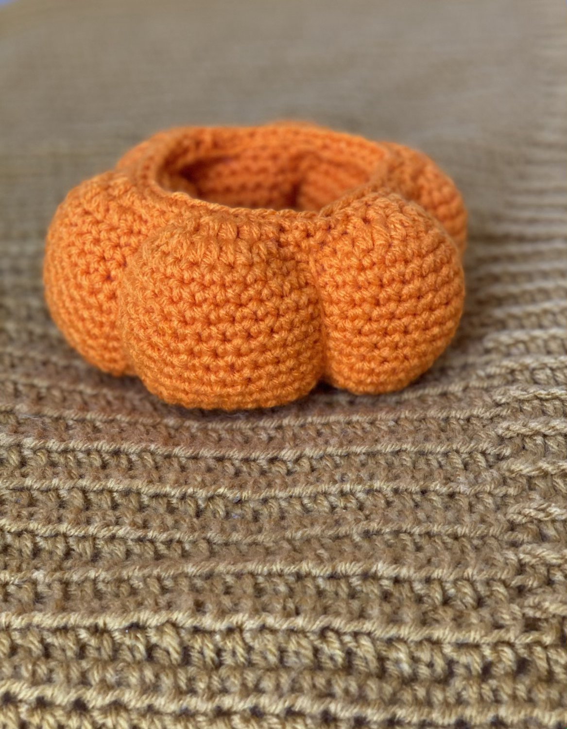 Crochet Pumpkin with Lid