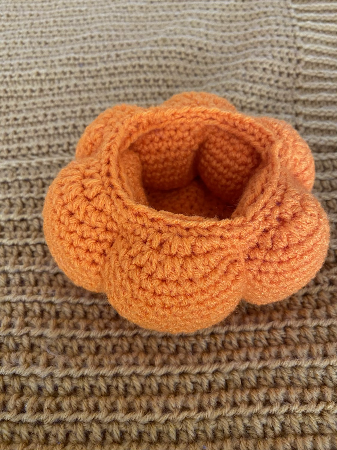 Crochet Pumpkin with Lid