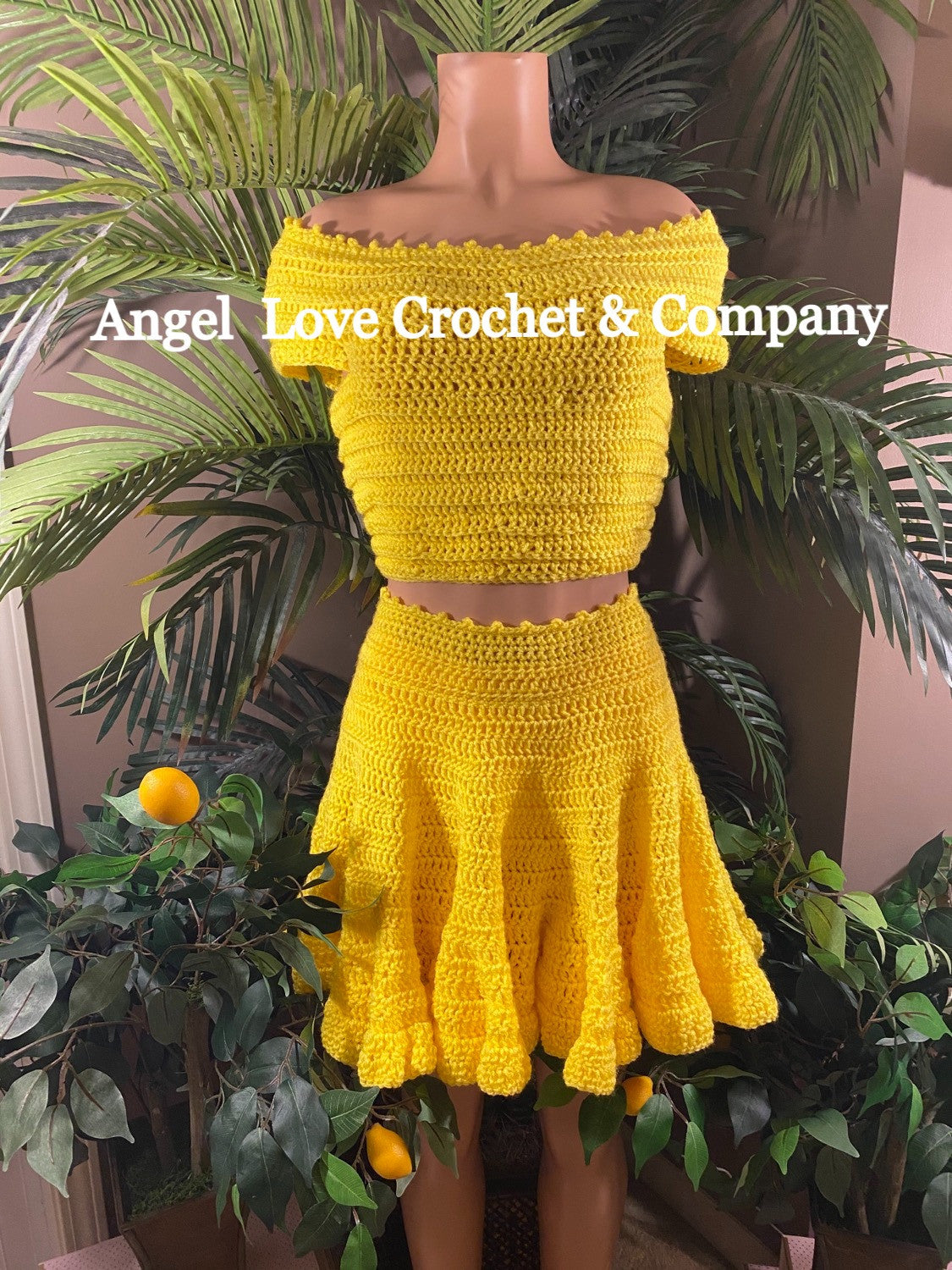 Cynthia Off the Shoulder and Cicle Skirt Set