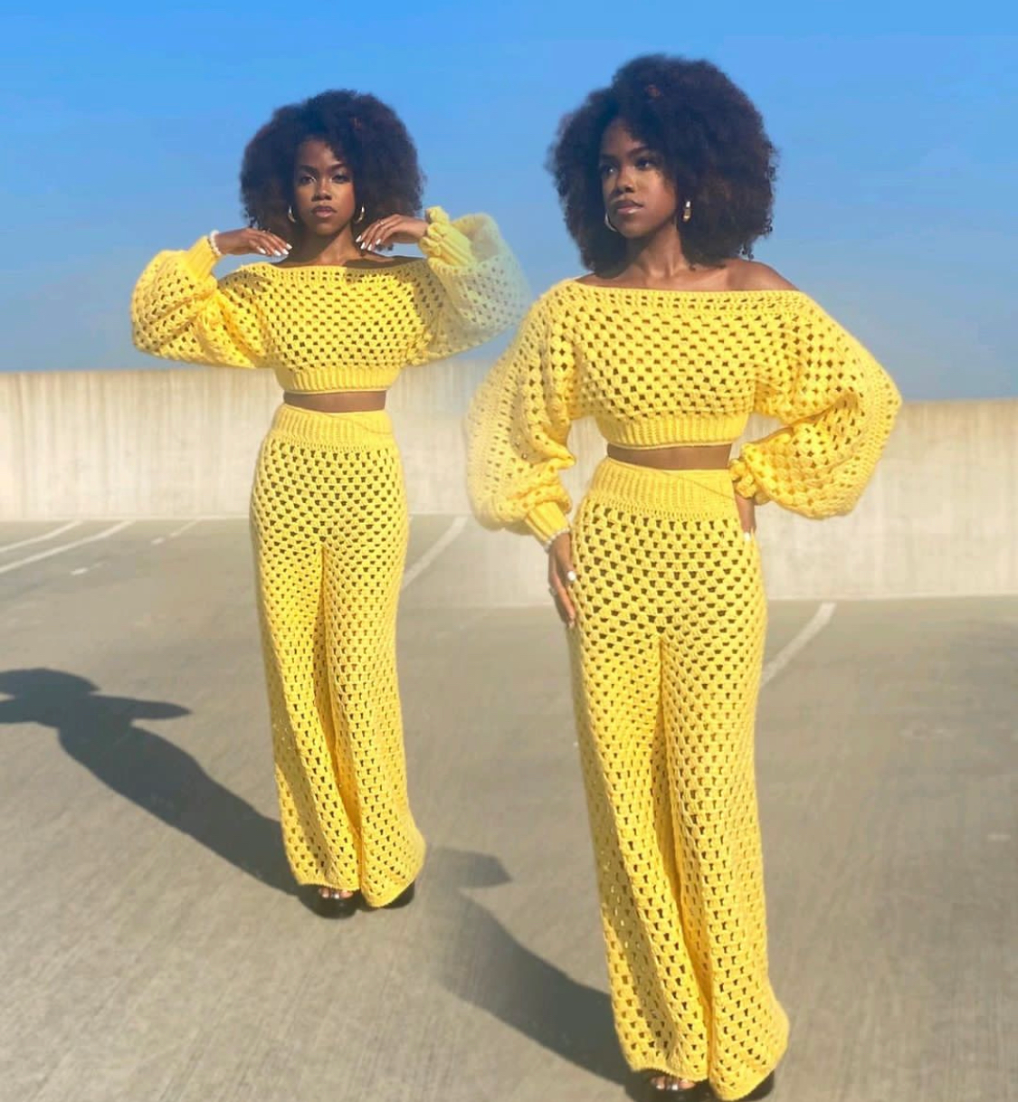 Oshun Lemon Pants Set