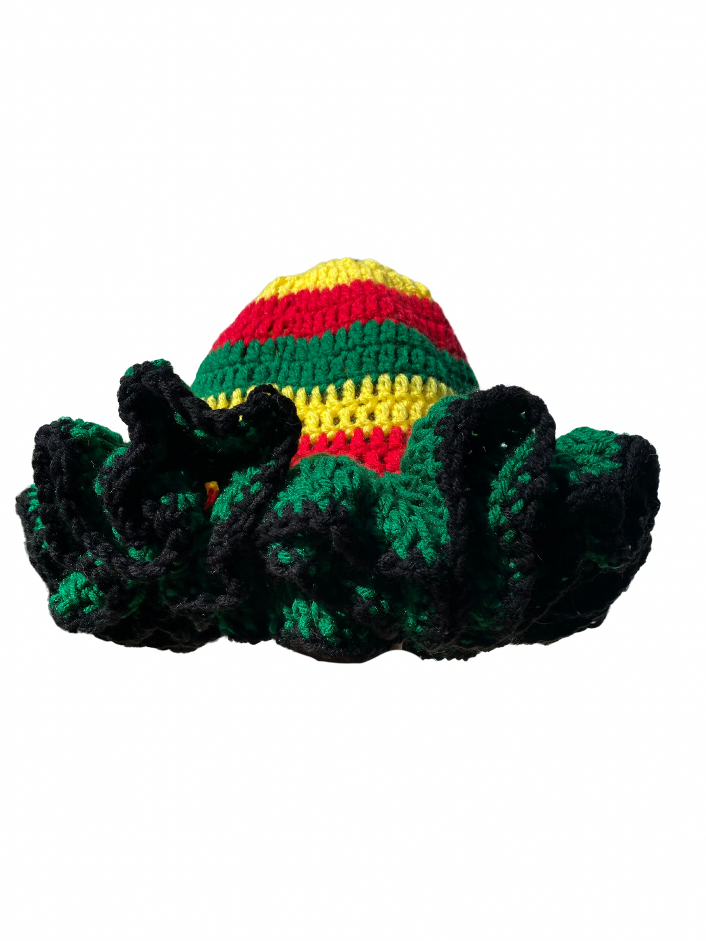 Rasta Ruffle Hat *EXTRA Ruffles*