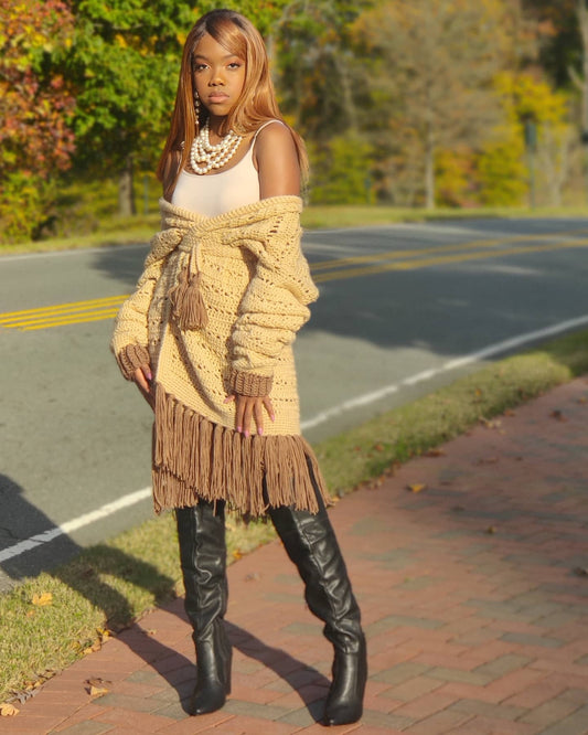 Darion Duster Fringe Coat