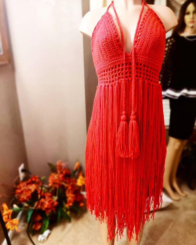 Joseline Fringe Halter Top