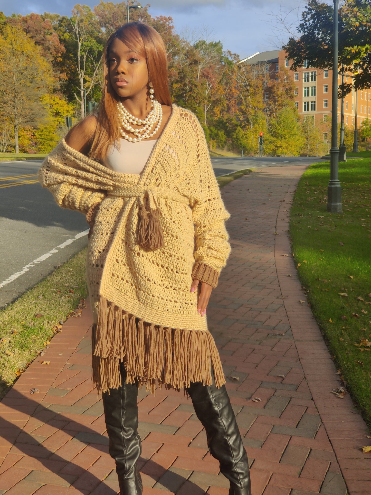 Darion Duster Fringe Coat